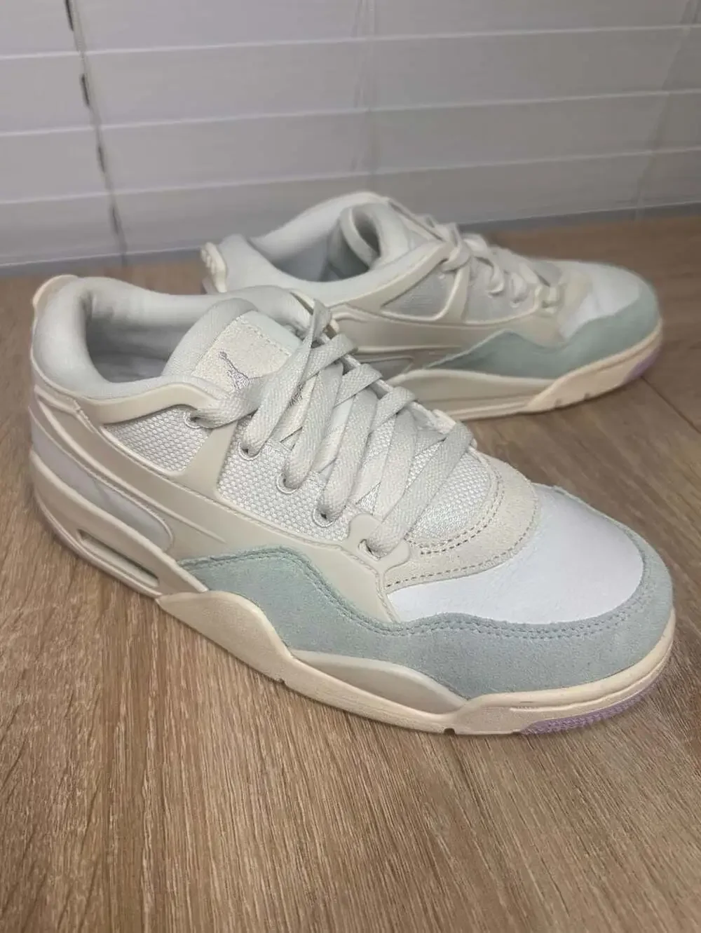 Air Jordan 4 RM Women's Sneakers - Sail/Summit White/Pale Ivory/Doll, Sz 7.5